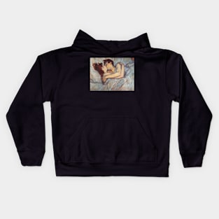 Henri De Toulouse Lautrec - In Bed The Kiss 1892 Kids Hoodie